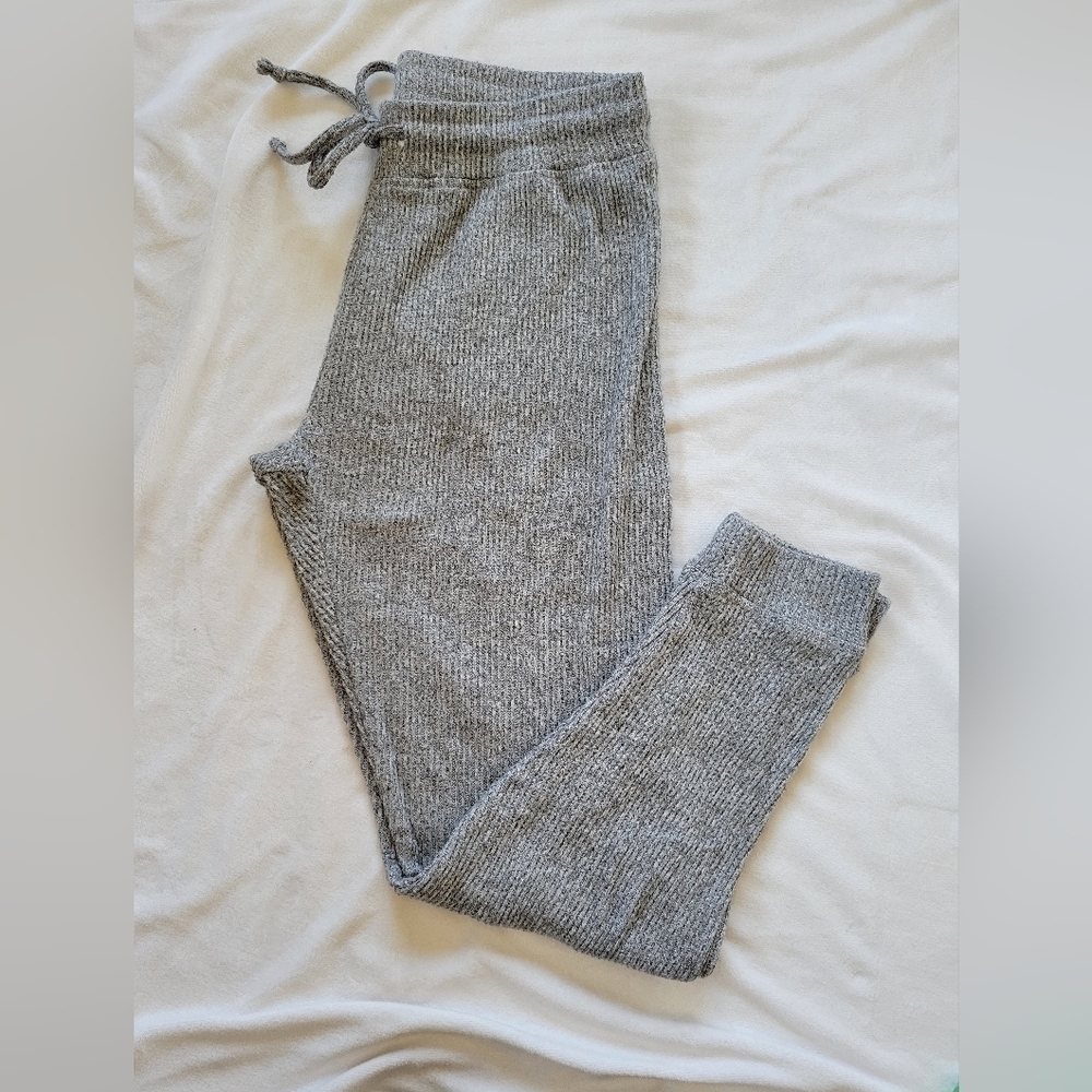 Love Charm Sport grey ribbed lounge joggers M